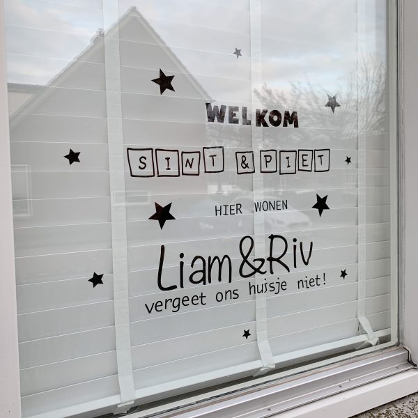 Sint en Piet raamsticker - Afbeelding 3