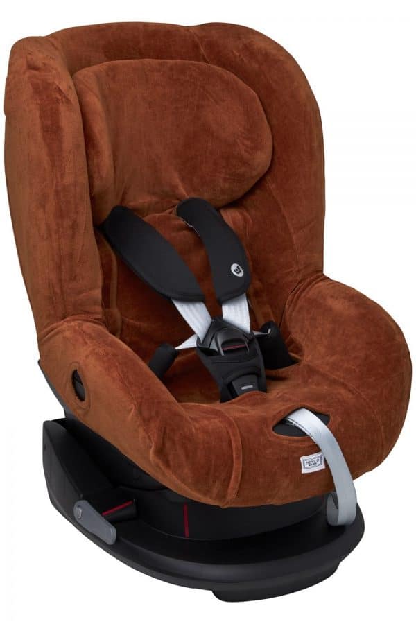 AUTOSTOELHOES VELVET - CAMEL - GROEP 1 MET HOOFDSTEUN - Afbeelding 2