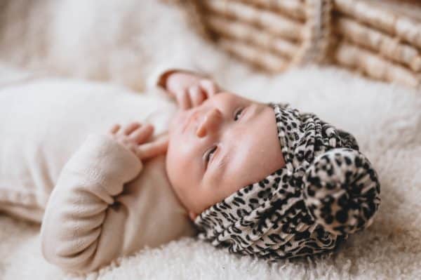 Turban muts velvet Leopard - Afbeelding 4