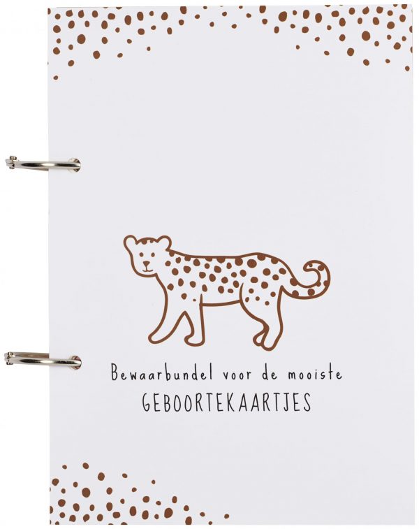 GEBOORTEKAARTJESBUNDEL CHEETAH - CAMEL