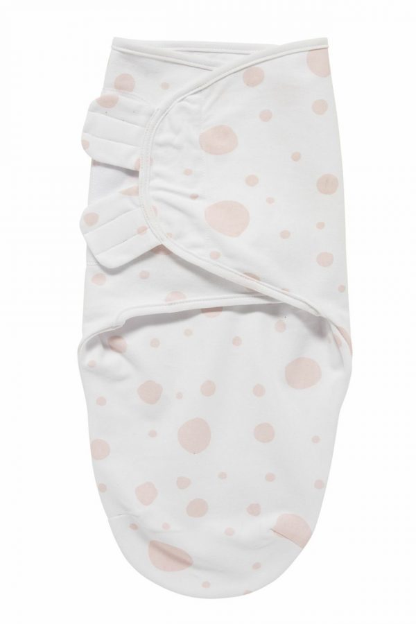 SWADDLEMEYCO DOTS - ROZE - 0-3 MAAND
