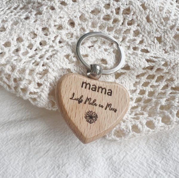 Sleutelhanger mama hartje