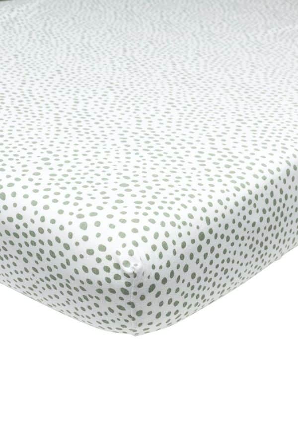 JERSEY HOESLAKEN CHEETAH - FOREST GREEN - 40X80/90CM