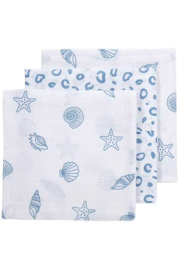 HYDROFIELE LUIERS 3-PACK SHELLS/BUBBLES - DENIM - 70X70 CM