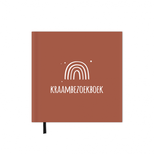 Kraambezoekboek | roestbruin witte regenboog - Afbeelding 2