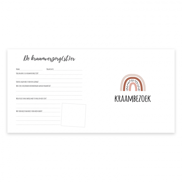 Kraambezoekboek | regenboog roest - Afbeelding 2