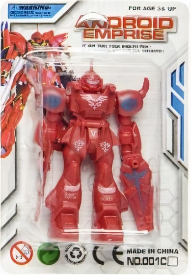 LG-Imports gevechtsrobot Android Emprise jongens 9 cm rood
