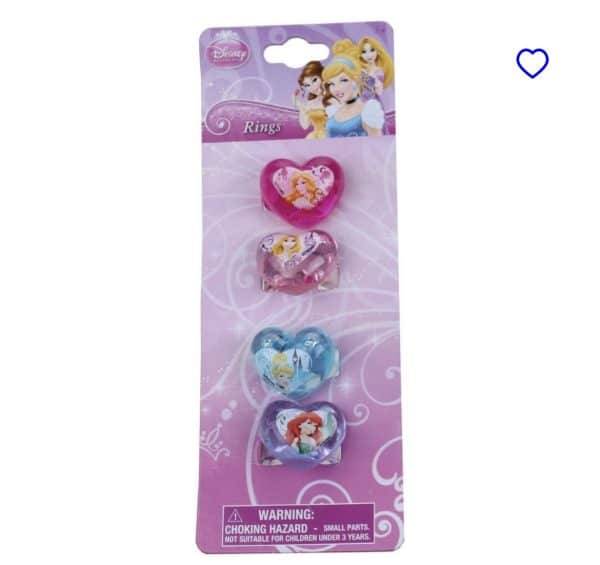 Disney Ringen Princess 15 Mm 4 Stuks Multicolor