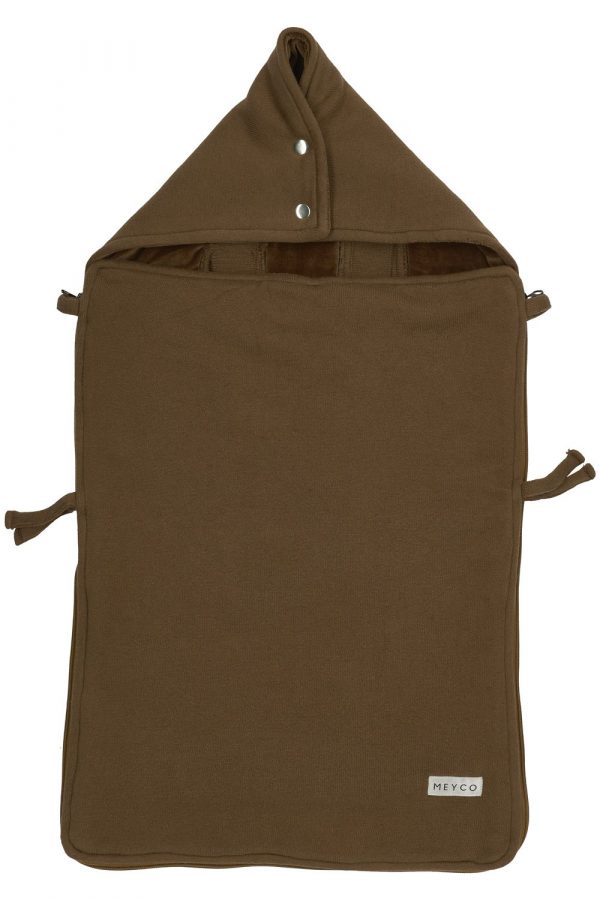 VOETENZAK KNIT BASIC - CHOCOLATE - 40X82CM