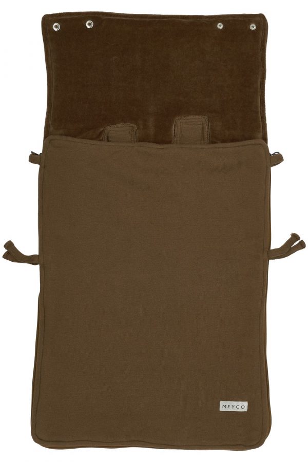 VOETENZAK KNIT BASIC - CHOCOLATE - 40X82CM - Afbeelding 2