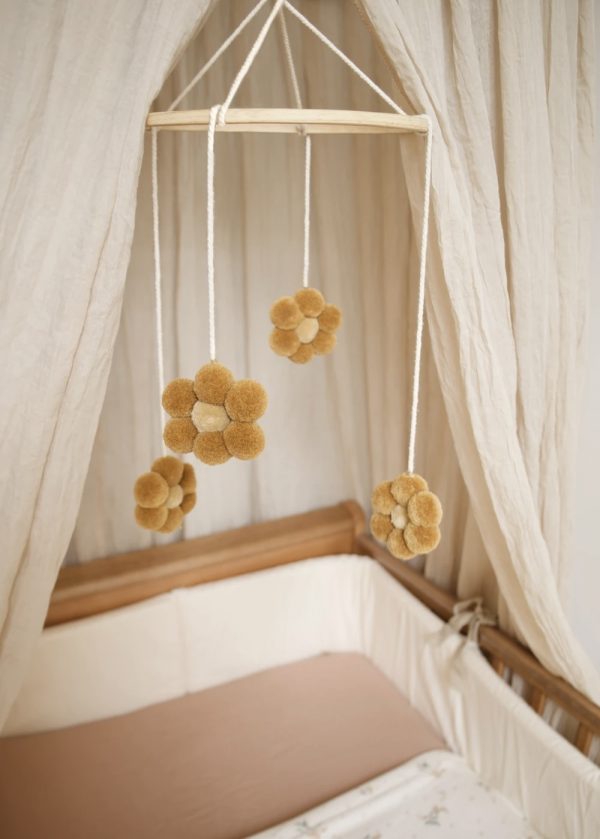 Pompon daisies mobile mustard - Afbeelding 4