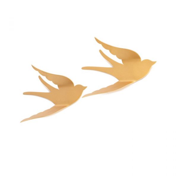 Bibi, set wand vogels goud