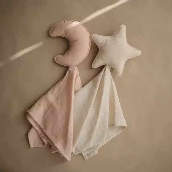 Mushie Knuffeldoekje Lovey Blanket Moon Blush - Afbeelding 3