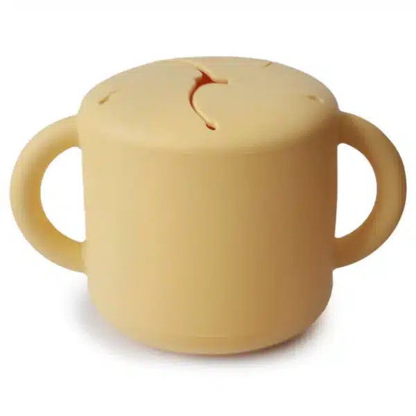 Mushie Siliconen Snack Cup | Daffodill