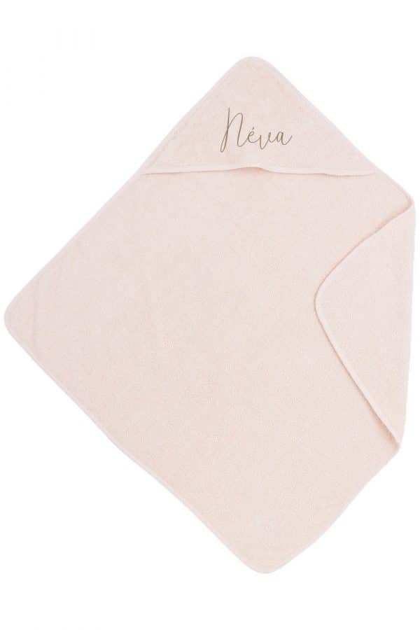 BADCAPE BASIC BADSTOF - SOFT PINK - 80X80CM - MET NAAM