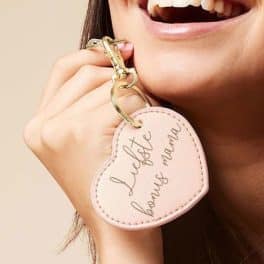 Sleutelhanger hartje sierletters Liefste bonus mama