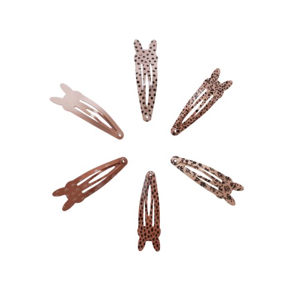 Hairclips Bunny Stripe & Moon (5 cm) - Afbeelding 4
