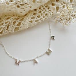Mama ketting RVS Moederdag zilver
