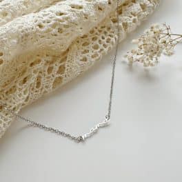 Mama ketting RVS Moederdag zilver sierlijk